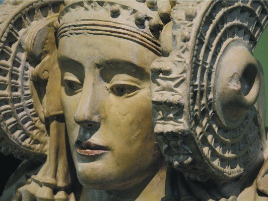Dama de elche. La famosa escultura íbera en una de las visitas.