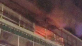 Cerca de 20 personas fueron asistidas tras el incendio.