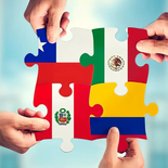 México Chile, Colombia y Perú constituyen la Alianza del Pacífico en 2012. México Chile, Colombia y Perú constituyen la Alianza del Pacífico en 2012.