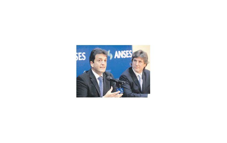 ámbito.com | Sergio Massa y Amado Boudou, en el anuncio de la licitación de los fondos de la ANSES.