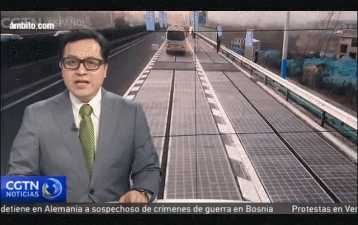 China avanza con la construcción de una autopista solar con carga automática para autos eléctricos