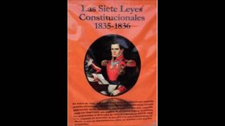 En 1836 se promulga la Constitución de Siete Leyes, que establece la república centralista. En 1836 se promulga la Constitución de Siete Leyes, que establece la república centralista.