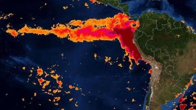 Calentamiento del Pacífico por El Niño