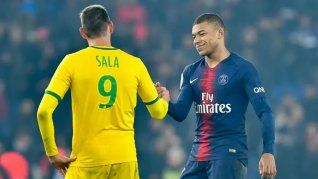 Emiliano Sala y Kylian Mbappé fueron rivales en el fútbol francés
