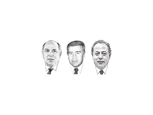 Ricardo Lorenzetti, Oscar Aguad y Carlos Moreno