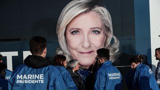 Marine Le Pen pisa fuerte en las encuestas.&nbsp;