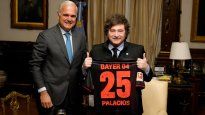 El presidente Javier Milei recibió a autoridades de Bayer en Casa Rosada.