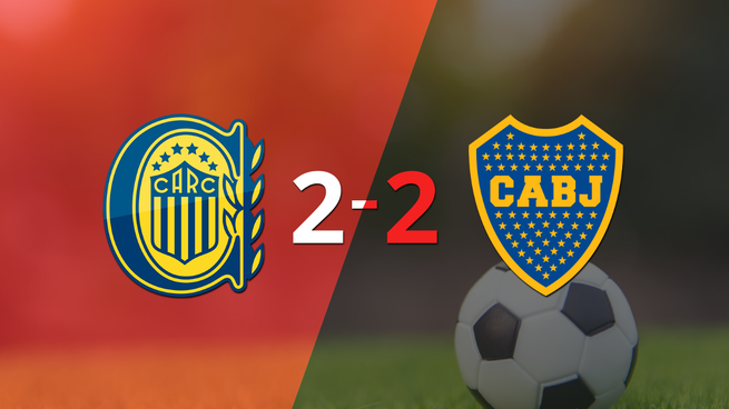 Muchos goles en el empate a 2 entre Rosario Central y Boca Juniors
