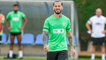 Darío Benedetto ya tuvo su primer entrenamiento en Elche.