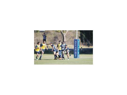 Una de las últimas prácticas de Los Pumas previo al encuentro de mañana ante Australia por el Rugby Championship.