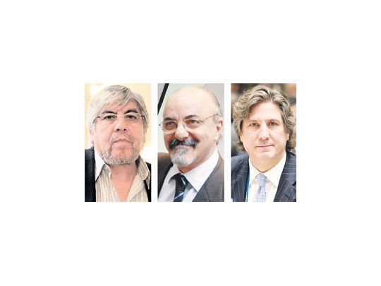 Hugo Moyano, Carlos Tomada, Amado Boudou