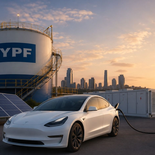 YPF y Tesla firmaron una carta de intención para desplegar supercargadores en estaciones de servicio y crear corredores eléctricos de norte a sur. YPF y Tesla firmaron una carta de intención para desplegar supercargadores en estaciones de servicio y crear corredores eléctricos de norte a sur.