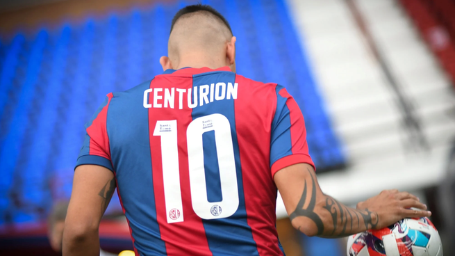 De espaldas al club. Centurión, cada vez más alejado de San Lorenzo.