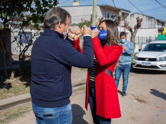 Mariano Cascallares y Malena Galmarini