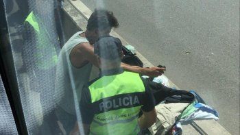 El hombre fue detenido por la policía antes de llegar a Pilar.&nbsp;