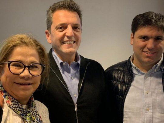 Graciela Camaño, Sergio Massa y Diego Bossio.