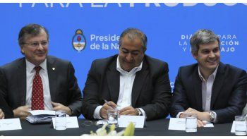 La Mesa de Diálogo Social, reunida en Casa Rosada.