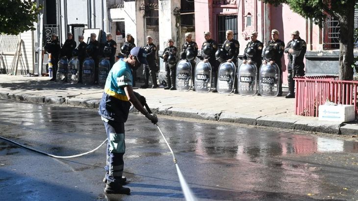 La Policía de la Ciudad estuvo a cargo del operativo ordenado por la fiscal Nancy Haron. La Policía de la Ciudad estuvo a cargo del operativo ordenado por la fiscal Nancy Haron.
