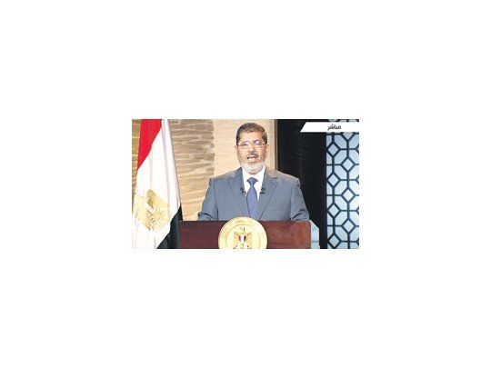 Mohamed Mursi, presidente electo de Egipto, se mostró ayer en televisión con un discurso moderado .