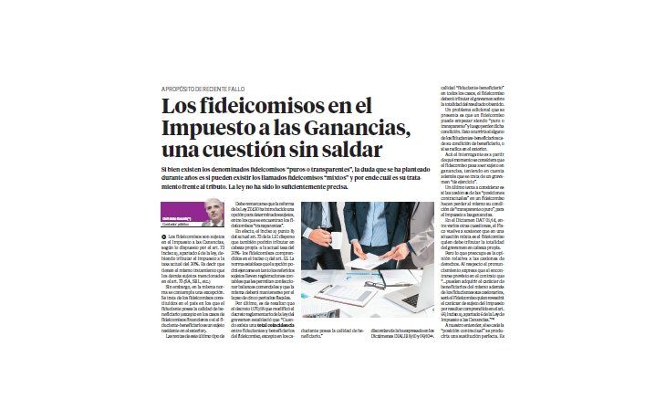 Edición impresa del suplemento Novedades Fiscales