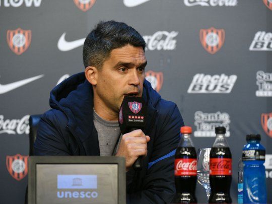 Matías Caruzzo brindó su primera conferencia de prensa como Mánager de San Lorenzo.