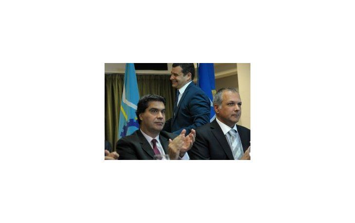 Jorge Capitanich en el acto donde se firmó el acuerdo entre YPF y la provincia de Chubut.