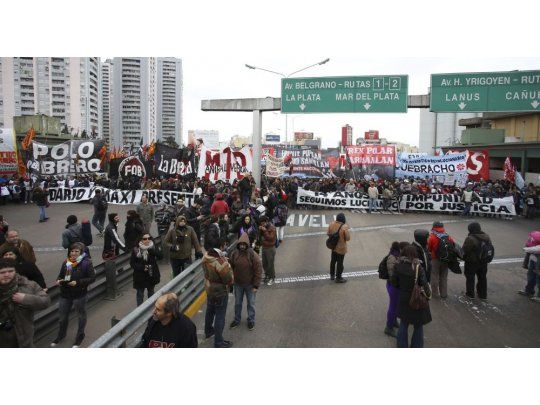 Cooperativista murió en piquete en Puente Pueyrredón