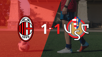 cremonese empato 1-1 en su visita a milan