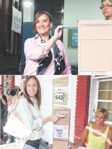 Todos los protagonistas de la elección clave de ayer en el momento de votar (foto 1)
