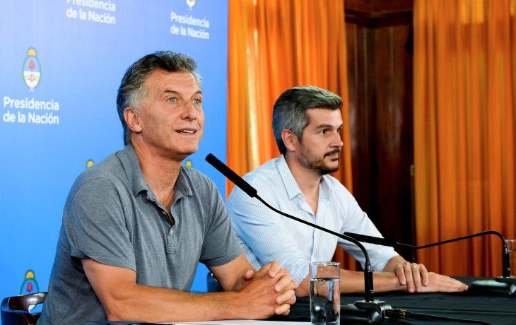 Mauricio Macri y Marcos Peña.