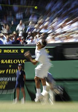 Federer realizó la diferencia físicamente.
