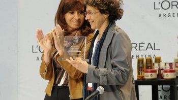 Cristina Fernández de Kirchner y Andrea Gamarnik.