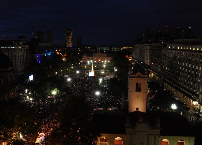 El Papa sorprendió a los fieles en Plaza de Mayo con un llamado (foto 7)