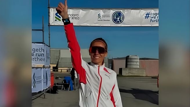Candela Cerrone se consagró en la maratón de las Islas Malvinas, considerada la competencia certificada más austral del mundo.