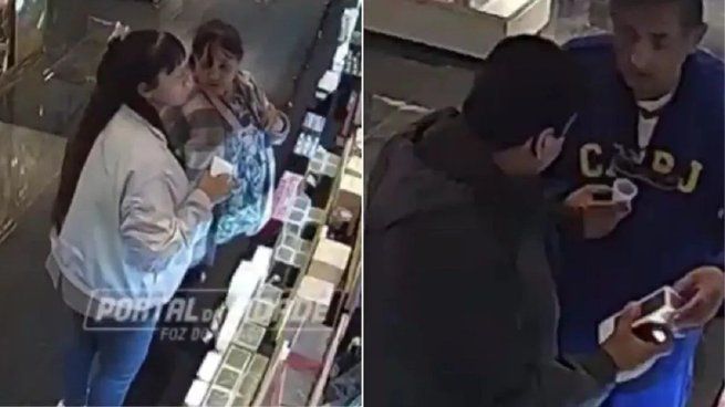 Cuatro argentinos fueron filmados robando en Brasil.