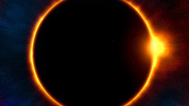 El eclipse solar anular produce el fenómeno efecto de anillo de fuego.&nbsp;