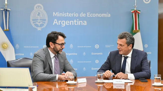 Fabrizio Lucentini y Sergio Massa.