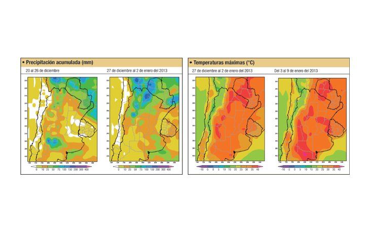 ámbito.com | Lluvias para el norte y el oeste del área agrícola