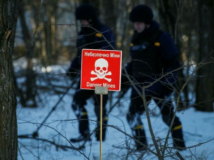 La Guardia Nacional de Ucrania simuló una situación de emergencia en las inmediaciones de la planta de Chernóbil antes de la invasión.