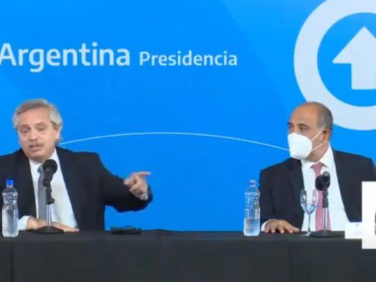 Alberto Fernández y Juan Manzur. 