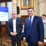 Raúl Jalil y Marcelo Orrego en el plenario del Senado de la Nación. Raúl Jalil y Marcelo Orrego en el plenario del Senado de la Nación.