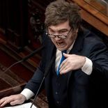 El presidente Javier Milei durante el discurso de apertura de sesiones. El presidente Javier Milei durante el discurso de apertura de sesiones.