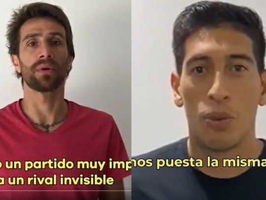 Ponzio y Andrada, figuras de River y Boca, presentes en la campa&ntilde;a.