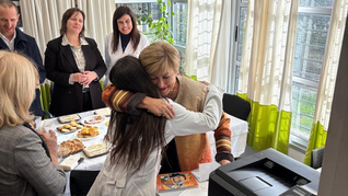 Kristalina Georgieva fue sorprendida por el afectuoso mensaje de una alumna uruguaya.