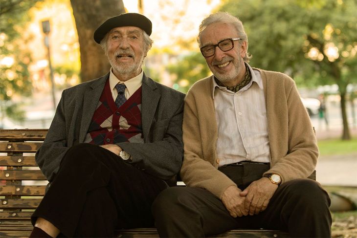 Brandoni en su último papel en cine junto a Eduardo Blanco. 