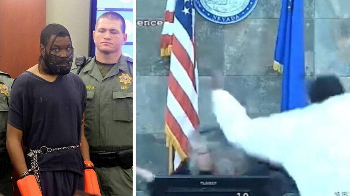 Man who attacked judge in the US returns to court wearing a mask
