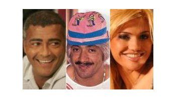 El ex futbolista Romario, el payaso Tiririca y la actriz porno Cameron Brasil.