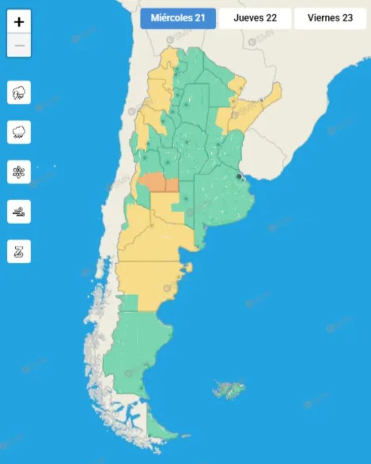 Confirmaron alertas meteorológicas en Argentina por el impacto de El Niño. Confirmaron alertas meteorológicas en Argentina por el impacto de El Niño.