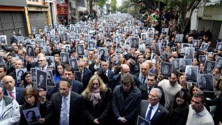 Javier Milei asistió al homenaje por las 85 víctimas del ataque terrorista de 1994.&nbsp;