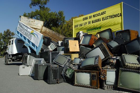 Greenpeace pidió un marco legal para la basura electrónica.
